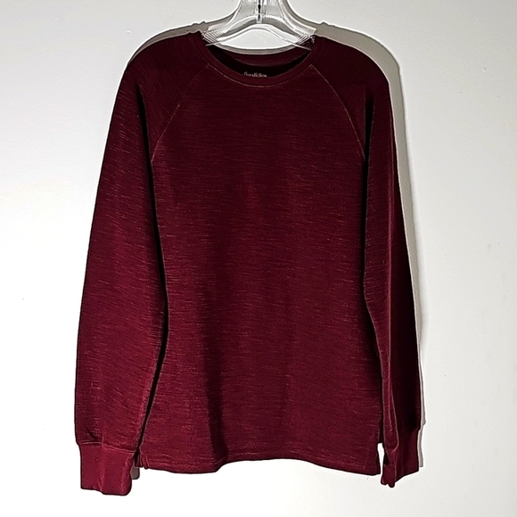 GOODFELLOW MENS SWEATER. Size small burgundy color. Very good used condition. - Picture 1 of 9
